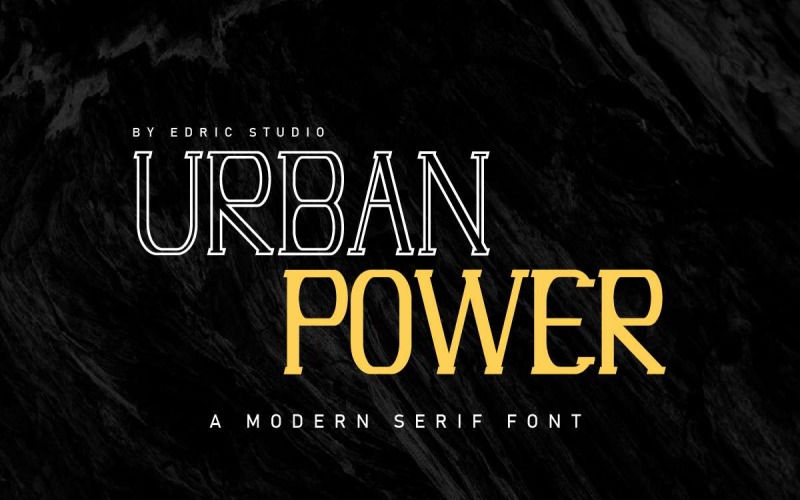 Urban Power-lettertype