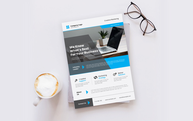 Download Фирменный стиль "Business Flyer - Corporate Identity Template" / Business Flyer - Corporate Identity Template - Фирменный стиль на тему графика flyer,template,design,poster,minimal,business,modern,creative,concept,print,corporate,elegant,style,marketing,simple,minimalism,premium,element,clean,minimalistic