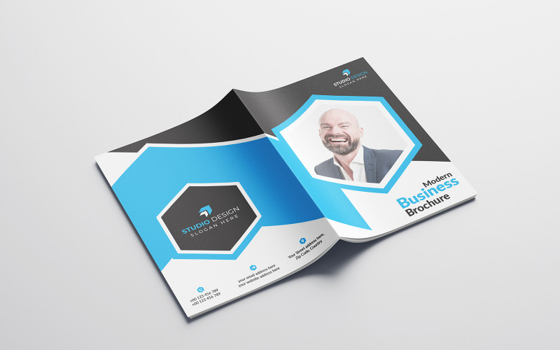 Hardwired 8 Page Business Brochure - Corporate Identity Template