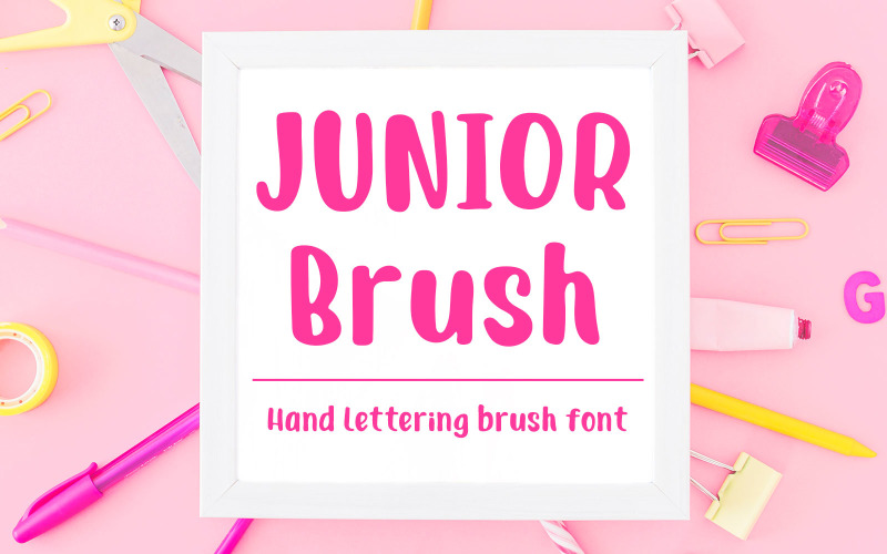 Junior Brush Handwritten Brush Yazı Tipi