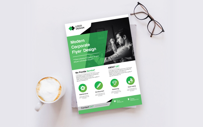 Download Фирменный стиль "Minimal Flyer - Corporate Identity Template" / Minimal Flyer - Corporate Identity Template - Фирменный стиль на тему графика business,design,flyer,template,corporate,modern,poster,concept,marketing,creative,print,style,a4,company,simple,element,headline,flyers,sale,digital