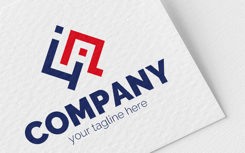 Download Шаблон логотипа "Chain of Letters Logo Template" / Chain of Letters Logo Template - Шаблон логотипа на тему графика i,a,l,4,chain,link,connection,real,estate,construction,business,finance,design,drawing,architecture,pixel,digital,technology,puzzle,designer