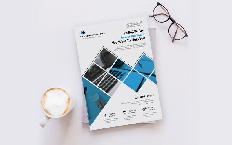 Download Фирменный стиль "Clean Creative Flyer - Corporate Identity Template" / Clean Creative Flyer - Corporate Identity Template - Фирменный стиль flyer,template,design,poster,minimal,business,modern,creative,concept,print,corporate,elegant,style,marketing,simple,minimalism,premium,element,clean,minimalistic