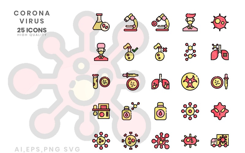 Download Набор иконок "Corona Virus is Available in Three Styles Icon Set" / Corona Virus is Available in Three Styles Icon Set - Набор иконок на тему графика coronavirus,epidemic,fever,symptom,virus,danger,illustration,vector,background,bacterium,cartography,cells,colors,contagious,corona,covid19,death,disease,global,illness