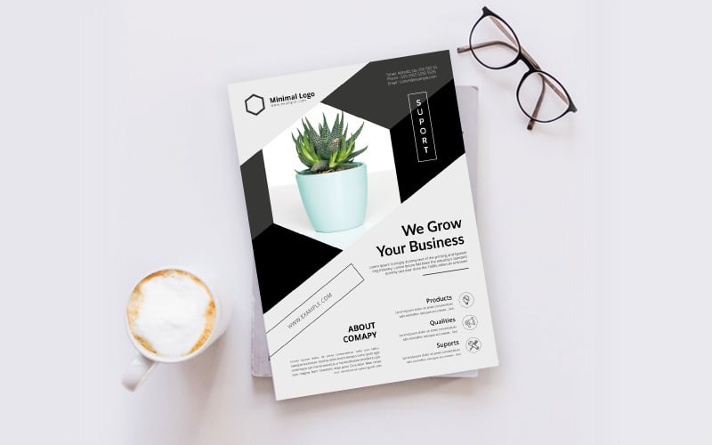 Download Фирменный стиль "Creative Flyer - Corporate Identity Template" / Creative Flyer - Corporate Identity Template - Фирменный стиль на тему графика flyer,template,design,poster,minimal,business,modern,creative,concept,print,corporate,elegant,style,marketing,simple,minimalism,premium,element,clean,minimalistic