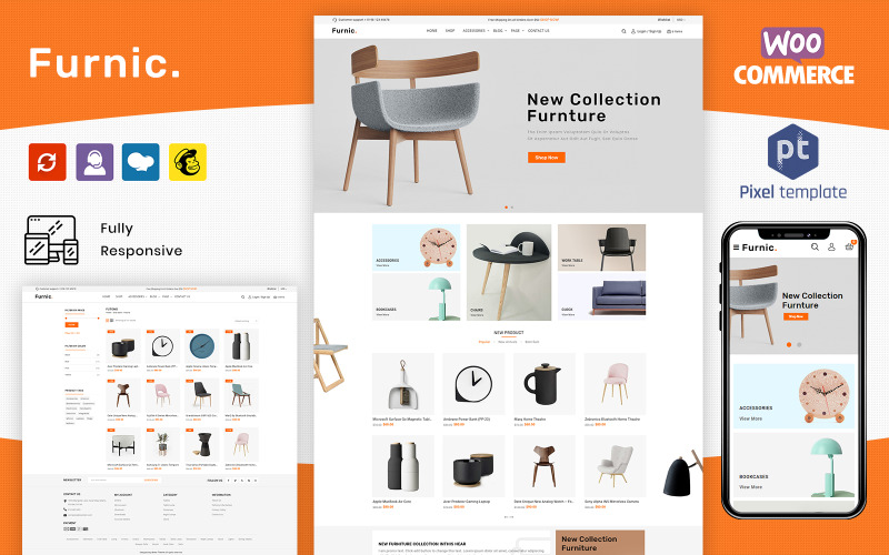 Furnic - Furniture, Handmade & Crafts Store WooCommerce Teması