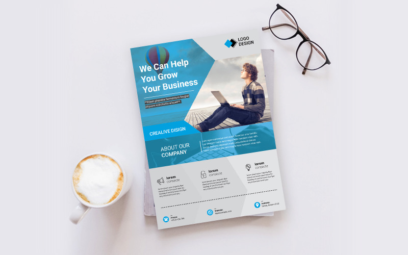 Download Фирменный стиль "Minimal Flyer - Corporate Identity Template" / Minimal Flyer - Corporate Identity Template - Фирменный стиль на тему графика flyer,template,design,poster,minimal,business,modern,creative,concept,print,corporate,elegant,style,marketing,simple,minimalism,premium,element,clean,minimalistic