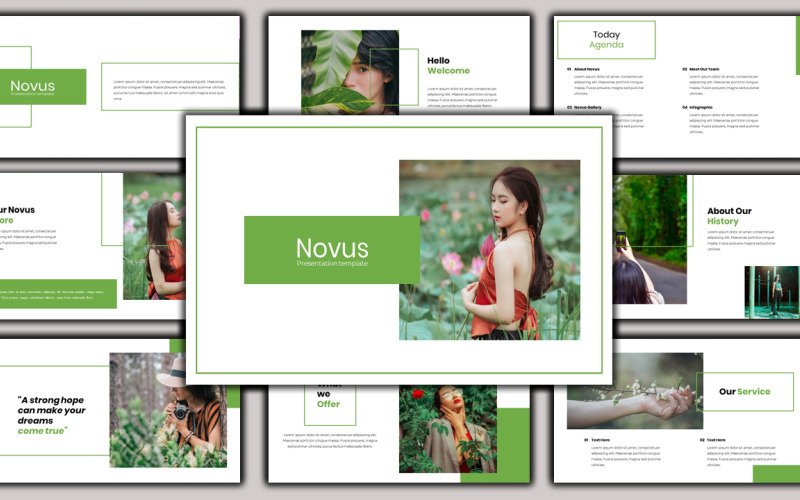 Novus - Creatief zakelijk PowerPoint-sjabloon