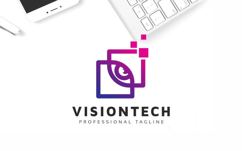 Download Шаблон логотипа "Vision Tech Eye Logo Template" / Vision Tech Eye Logo Template - Шаблон логотипа на тему графика abstract,brand,branding,cam,camera,creation,creativity,creator,depmod,drone,eye,lens,look,media,modern,movie,multimedia,ocular,photograph,photography