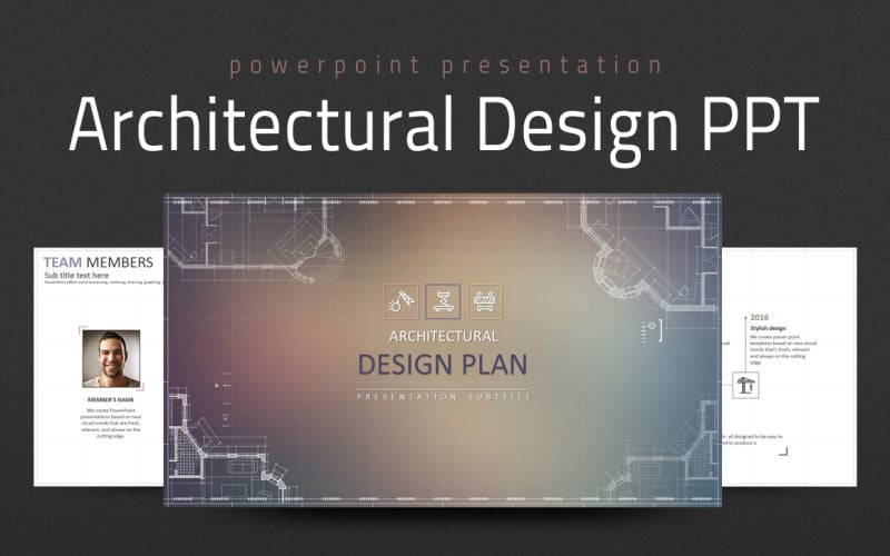 Architectural Design PPT PowerPoint template