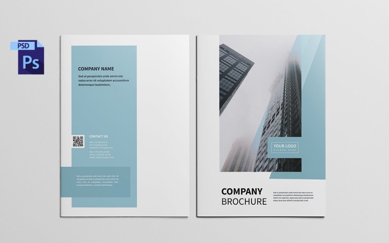 Brochure del profilo aziendale - Modello di identità aziendale