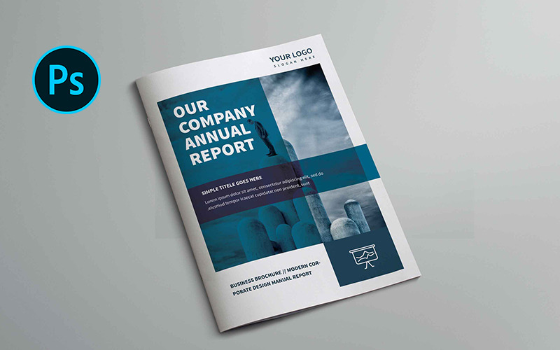 Geschäftsbericht Broschüre - Corporate Identity Template