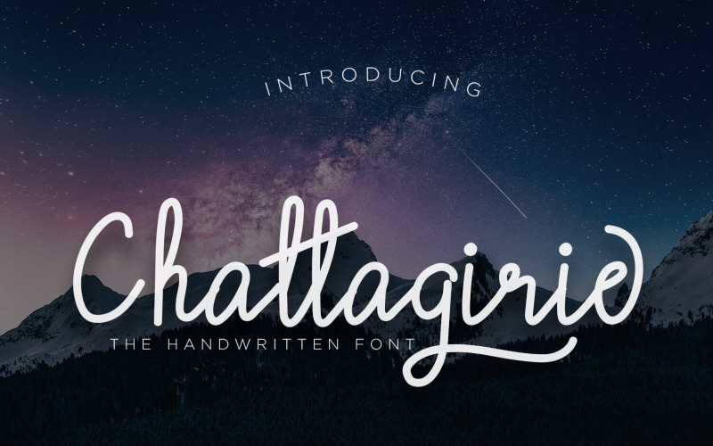 Chatagirie - czcionka odręczna