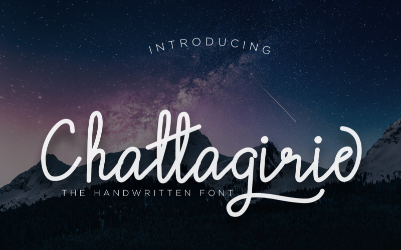 Chatagirie - Handgeschreven lettertype