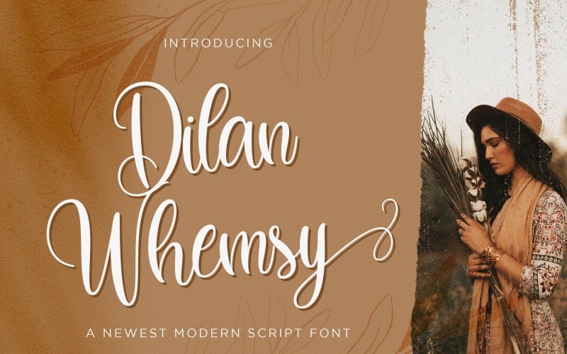 Dilan Whemsy - Modern Cursive Font