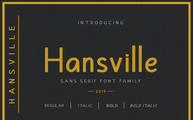 Hansville - Шрифт Sans Family