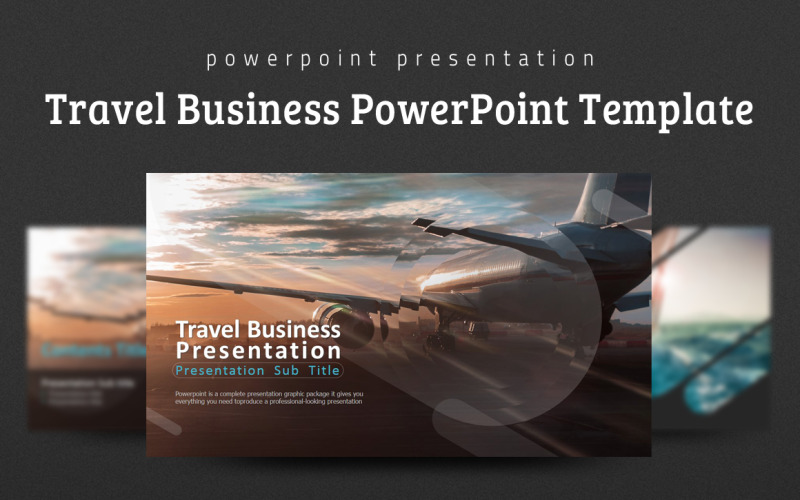 Modello PowerPoint di affari di viaggio