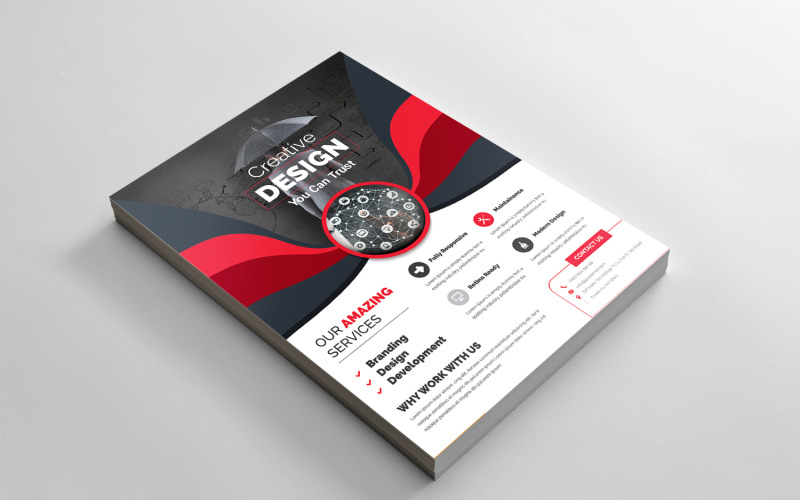 Flyer moderne - modèle d'identité d'entreprise