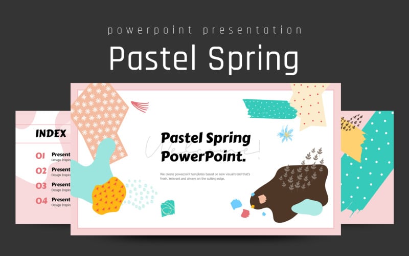 Pastel Lente PowerPoint-sjabloon