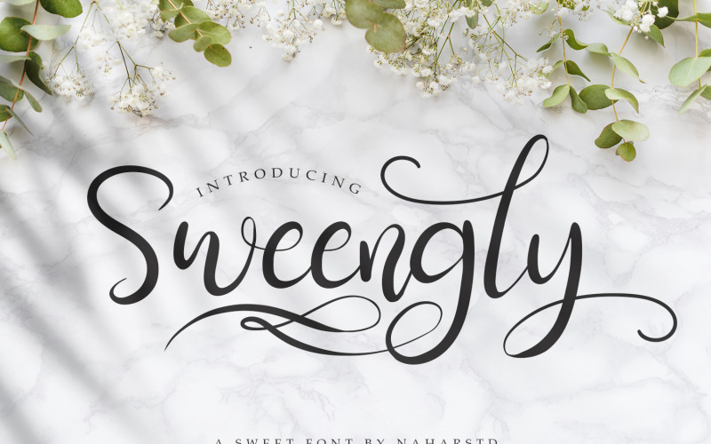 Sweengly - Modern kalligrafie-lettertype