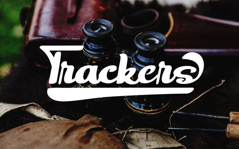 Trackers - Bold Cursive Font