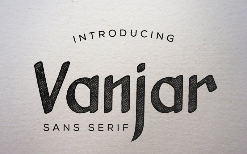 Vanjar - Sans Family Fuente