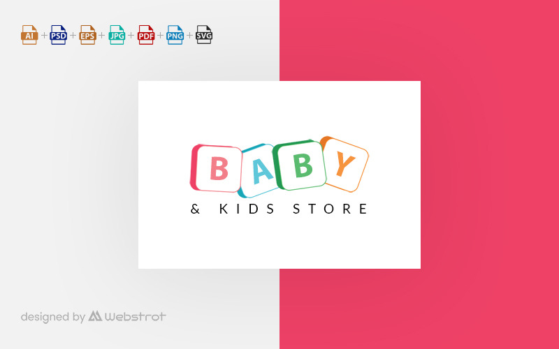 Bebek Mağazası Logo Şablonu