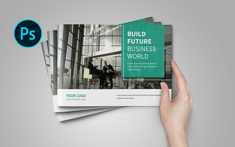Brochure commerciale - Modèle d'identité d'entreprise