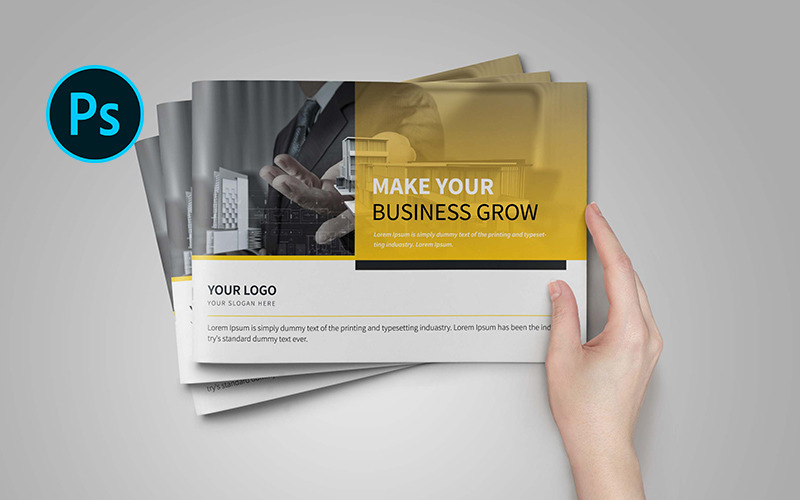 Brochure commerciale polyvalente minimale - Modèle d'identité d'entreprise
