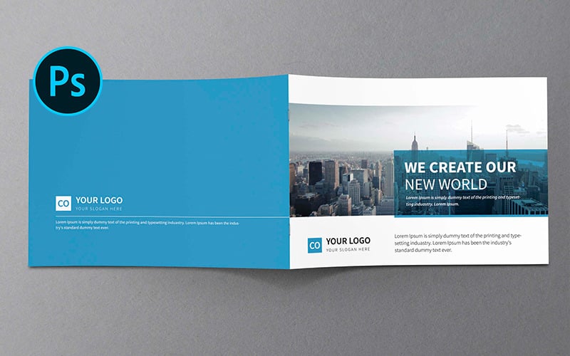 Brochure commerciale polyvalente - Modèle d'identité d'entreprise