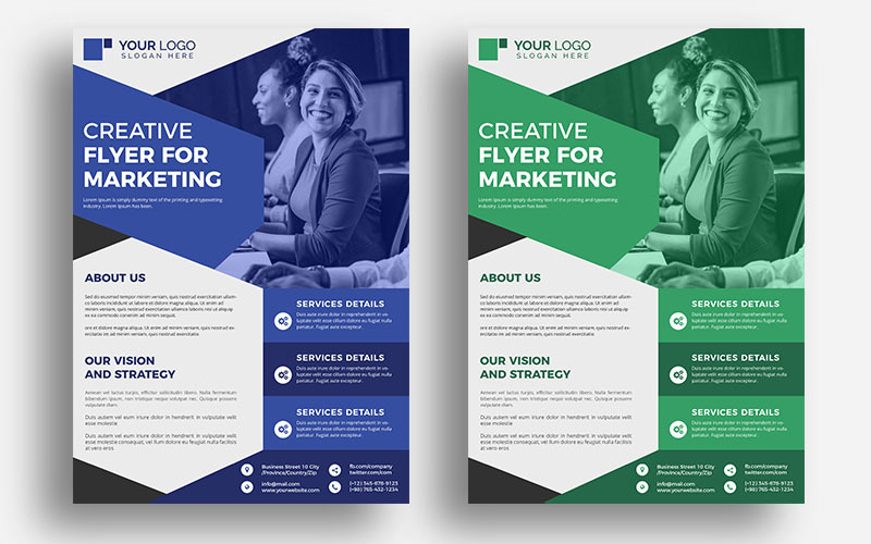 Download Фирменный стиль "Business Flyer - Corporate Identity Template" / Business Flyer - Corporate Identity Template - Фирменный стиль на тему графика flyer,multipurpose,a4,advertisement,advertising,business,business flyer,clean,company,consultant,corporate,corporate flyer,creative,design,leaflet,magazine,marketing,modern