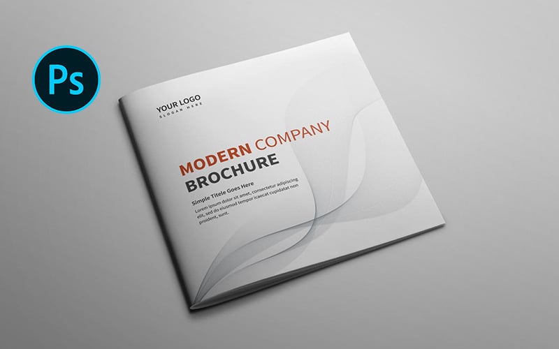 Modern Square Brochure - Corporate Identity Template