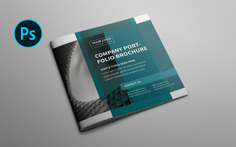 Square Brochure - Corporate Identity Template