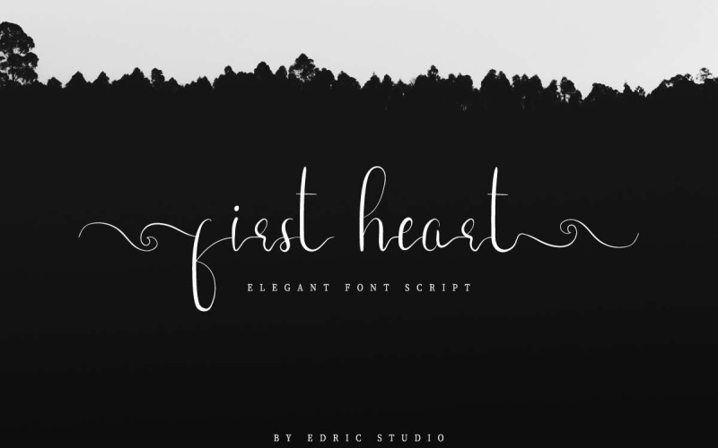 Шрифт First Heart