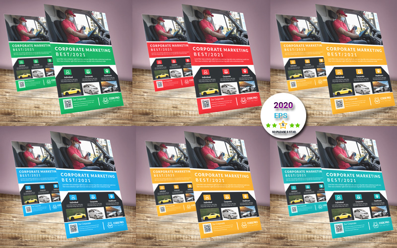 Download Фирменный стиль "Blue Color Flyer - Corporate Identity Template" / Blue Color Flyer - Corporate Identity Template - Фирменный стиль на тему графика corporate flyer,printing bundle,flyer,mega bundle,flyer bundle,corporate flyer template