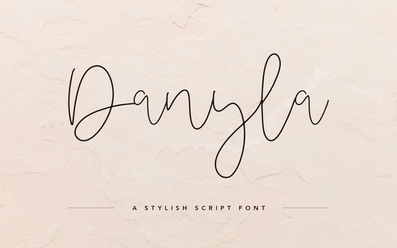 Download Шрифт "Danyla Stylish Signature Font" / Danyla Stylish Signature Font - Шрифт на тему графика beauty font,signature,stylish,thin,blogger,writer,artist,make up,photography,minimalist,script,beauty