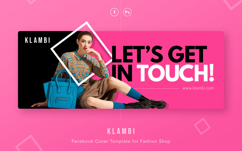 Klambi - шаблон обложки Facebook для магазина модной одежды для социальных сетей