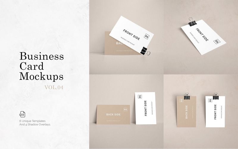 Biglietto da visita Vol.4 Mockup del prodotto
