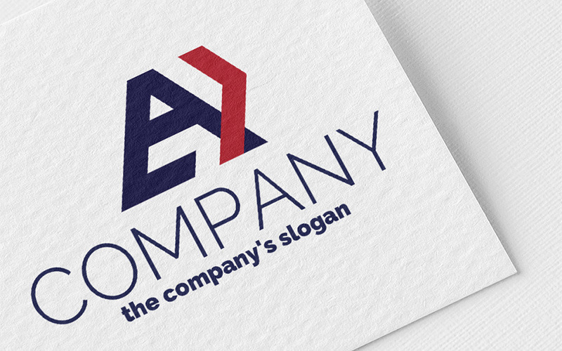 A + arrow Logo Template