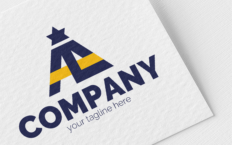Download Шаблон логотипа "A + T + C Logo Template" / A + T + C Logo Template - Шаблон логотипа на тему графика triangle,star,pyramid,stability,leader,logo,sign,minimalism,two colors,emblem,letter a,letter t,letter c