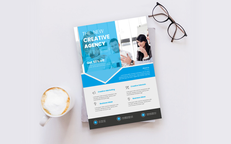 Download Фирменный стиль "Creative Flyer - Corporate Identity Template" / Creative Flyer - Corporate Identity Template - Фирменный стиль на тему графика template,flyer,business,modern,poster,corporate,design,a4,creative,simple,company,print,style,concept,element,sales,icon,idea,elegant,stylish