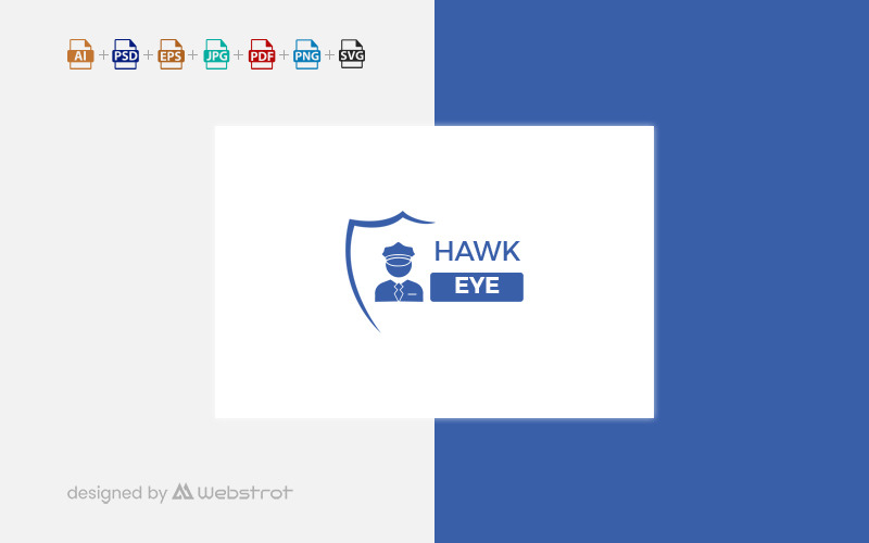 Hawk Eye Security Logo Template 109367 TemplateMonster