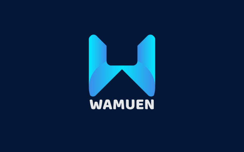 Modello di lettera W Logo