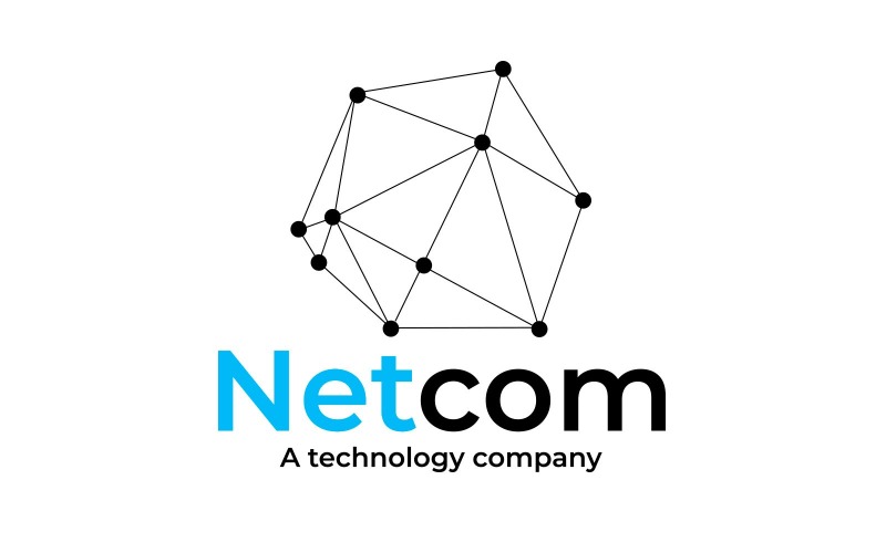 Шаблон логотипа Netcom Technologics
