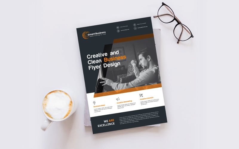 Download Фирменный стиль "Smart Business Flyer - Corporate Identity Template" / Smart Business Flyer - Corporate Identity Template - Фирменный стиль на тему графика template,flyer,business,modern,poster,corporate,design,a4,creative,simple,company,print,style,concept,element,sales,icon,idea,elegant,stylish
