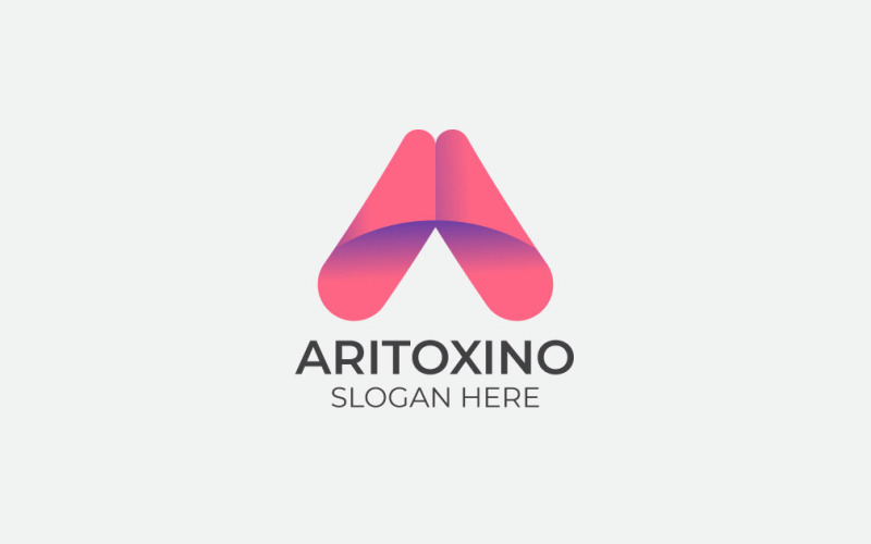 Modelo de logotipo da letra A