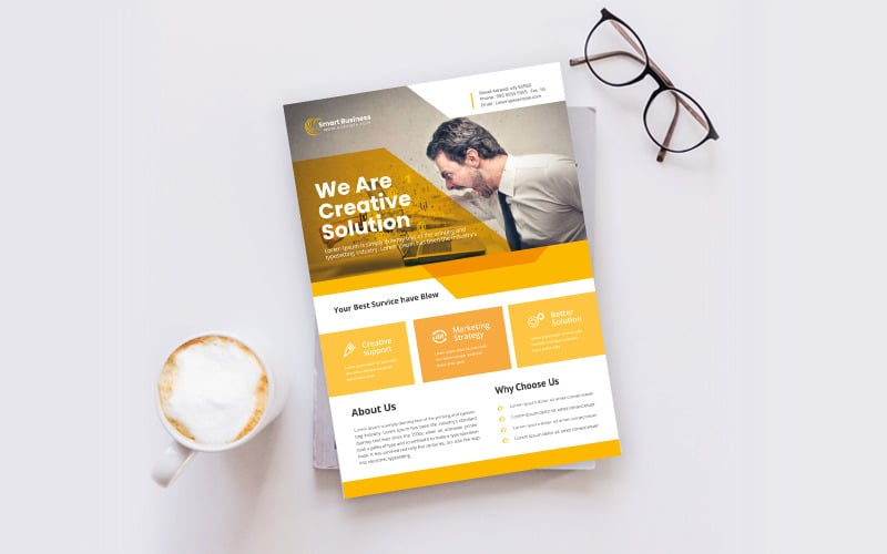 Download Фирменный стиль "Business Flyer - Corporate Identity Template" / Business Flyer - Corporate Identity Template - Фирменный стиль на тему графика template,flyer,business,modern,poster,corporate,design,a4,creative,simple,company,print,style,concept,element,sales,icon,idea,elegant,stylish