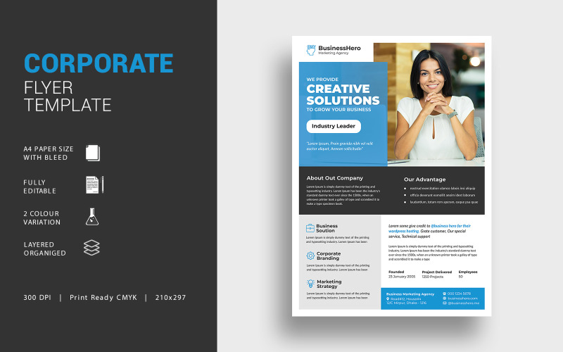 Download Фирменный стиль "Business Flyer - Corporate Identity Template" / Business Flyer - Corporate Identity Template - Фирменный стиль на тему графика advertisement,agency,business,business flyer,company,corporate,corporate flyer,design,flyer,leaflet,magazine,marketing,multipurpose,newspaper,poster,promotion,corporate business flyer,prospec