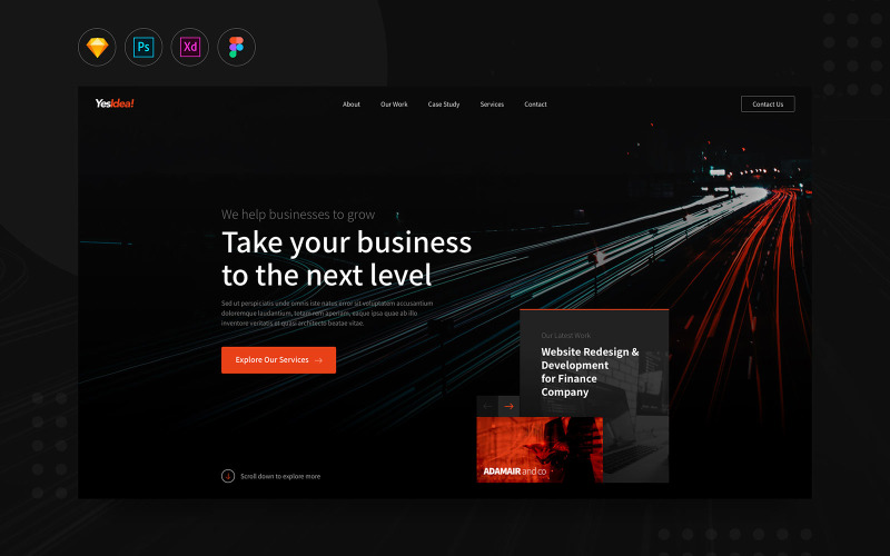 Download UI элементы "Daily.V22 - Website Development Agency UI Elements" / Daily.V22 - Website Development Agency UI Elements - UI элементы на тему графика agency,corporate,software,development,developer,programming,company,profile,website,user interface,ui,dark,business,professional,creative