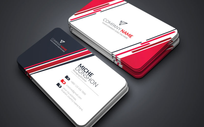 Download Фирменный стиль "Miche Donshon Businrss Card - Corporate Identity Template" / Miche Donshon Businrss Card - Corporate Identity Template - Фирменный стиль на тему графика business card,corporate,corporate card,liflet,computer,internet,stationery,id kit,blue,official,symple,green,logo,professional,modern,art,standard,creative,graphics,colorful